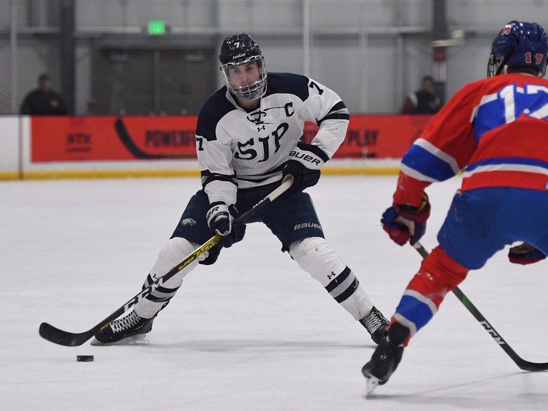 Webb (2 goals, 2 assists) sends St. John's Prep past Mounties
